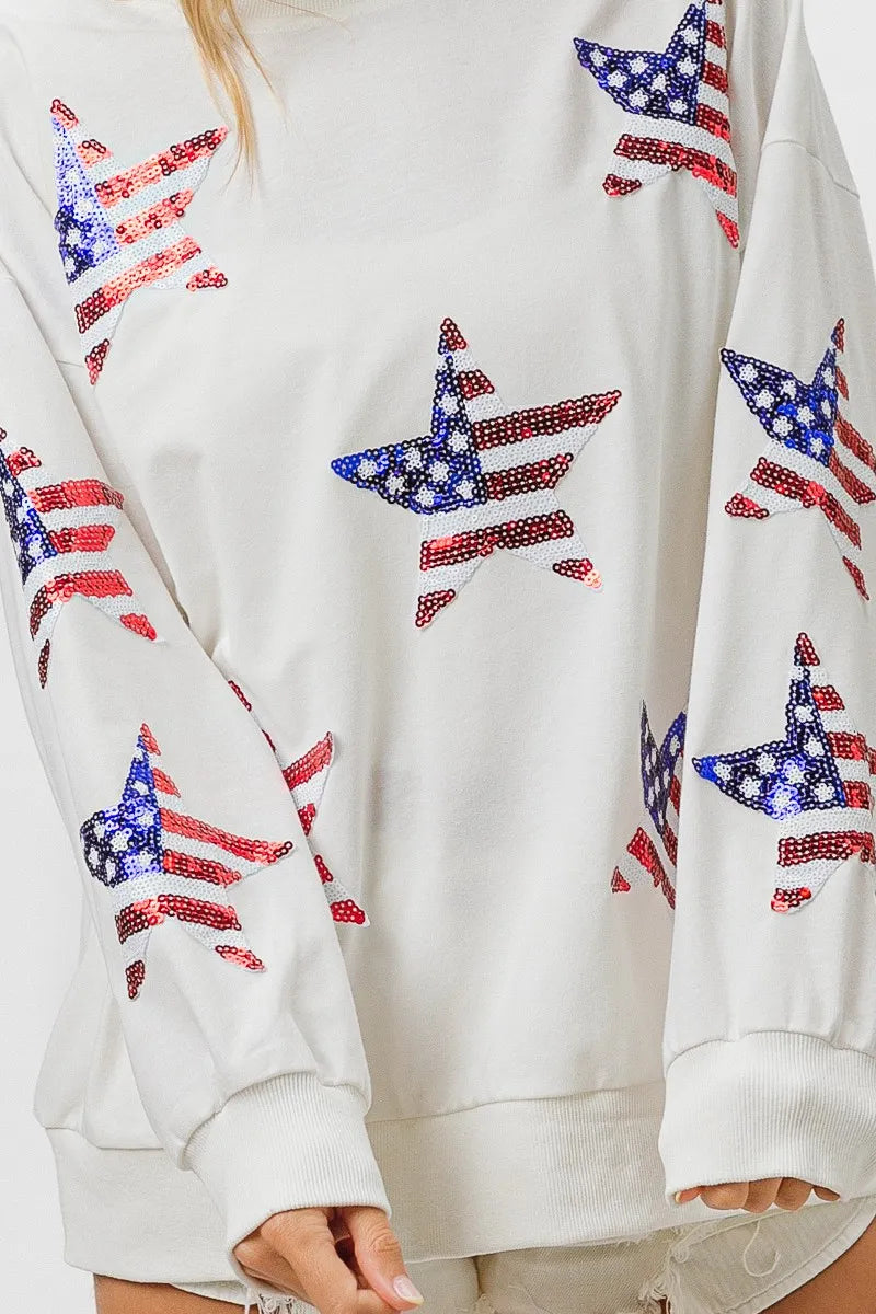 BiBi American Flag Sequin Star Sweatshirt feecb4bafa174ef3b7f2aaa6dbf93f62-Max-Origin