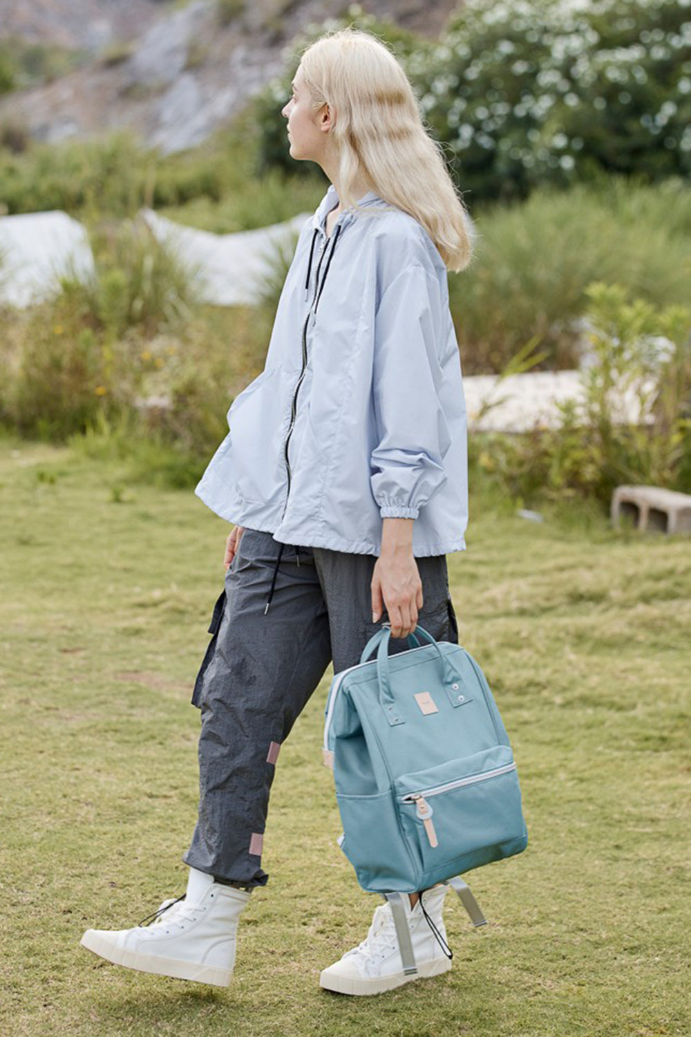 Himawari Water Resistant Canvas Backpack Bag with Side Pockets Himawari Water Resistant Canvas Backpack Bag with Side Pockets