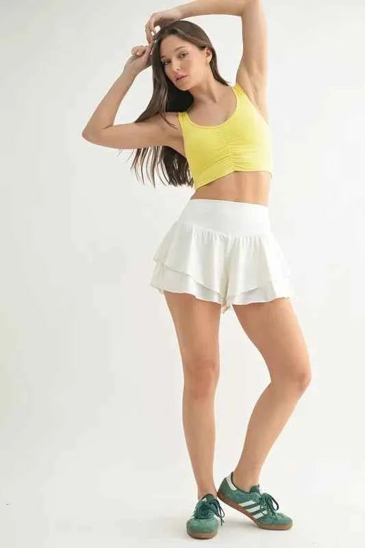 MONO B Ruched Front Active Tank MONO B Ruched Front Active Tank