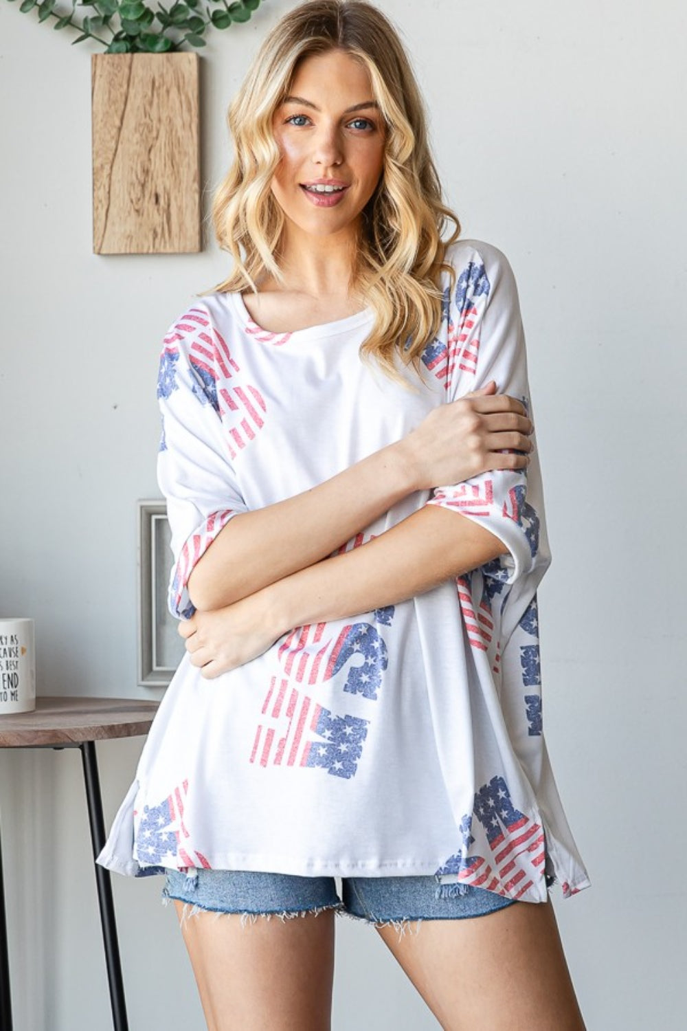 HOPELY Letter Graphic Round Neck T-Shirt HOPELY Letter Graphic Round Neck T-Shirt - TopFashionHQ