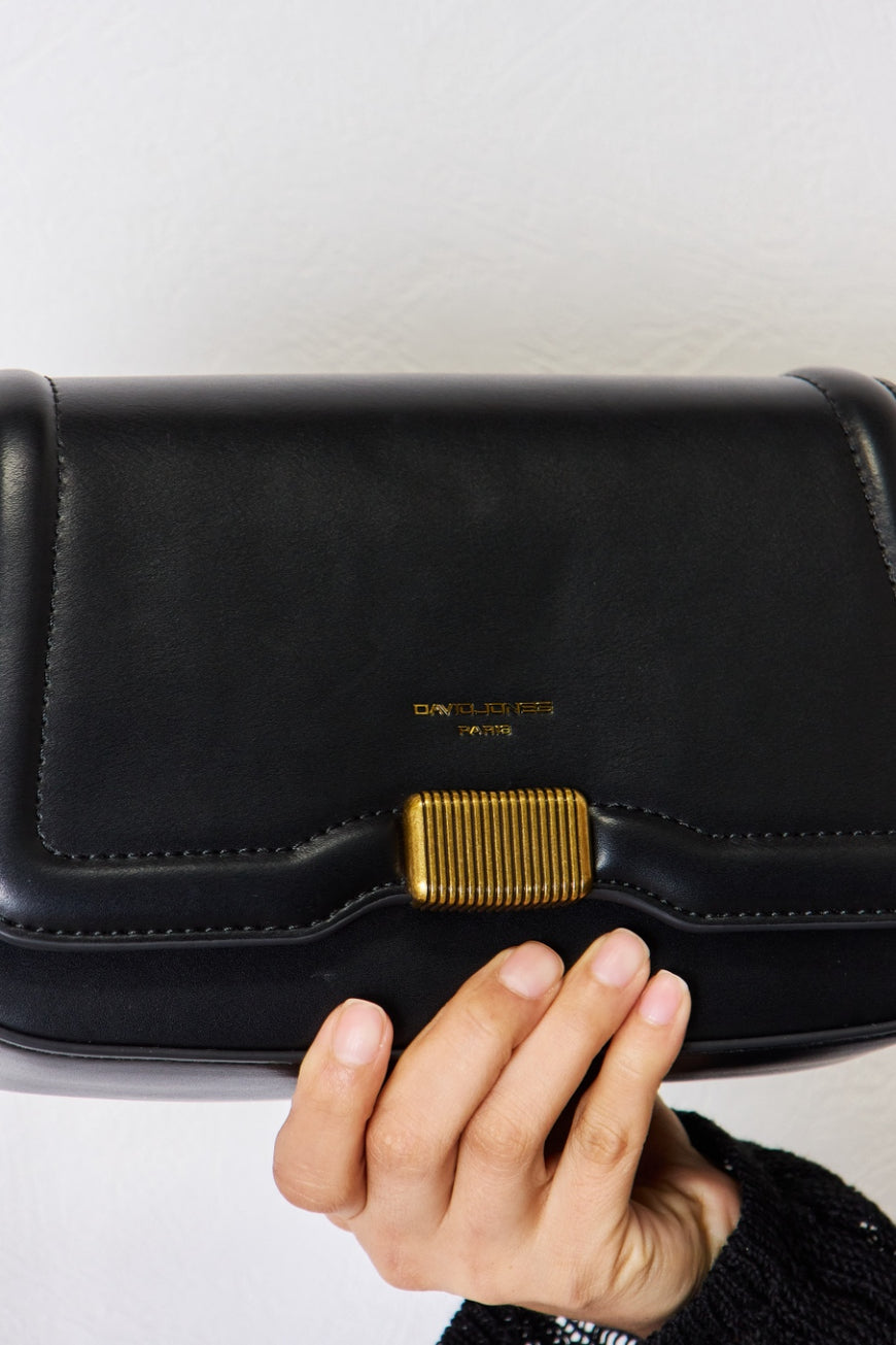 David Jones PU Leather Crossbody Bag - TopFashionHQ