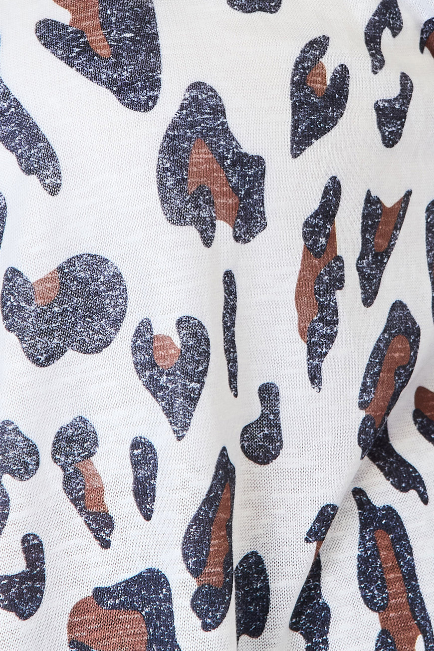 Double Take Leopard Long Sleeve Cardigan - TopFashionHQ