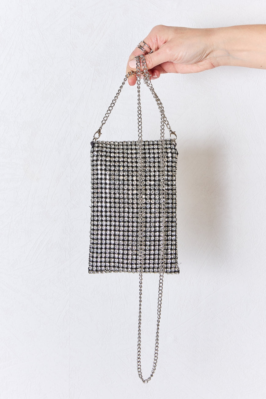 Forever Link Rhinestone Mini Crossbody Bag - TopFashionHQ