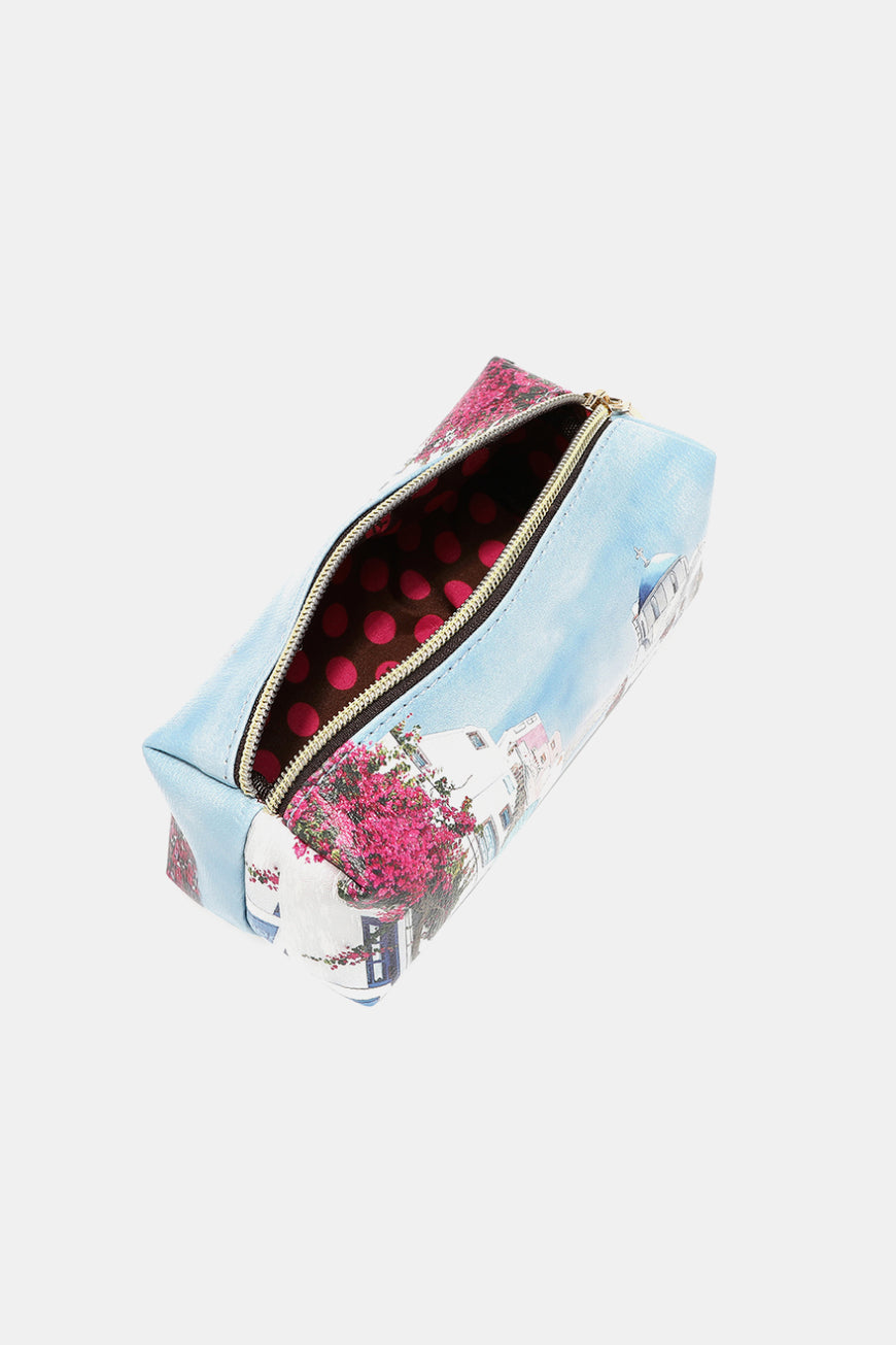 Nicole Lee USA Printed Handbag with Three Pouches - TopFashionHQ