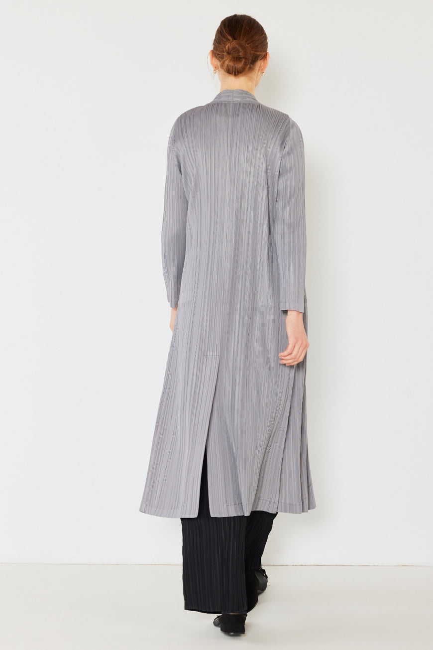 Marina West Swim Pleated Long Sleeve Cardigan - TopFashionHQ