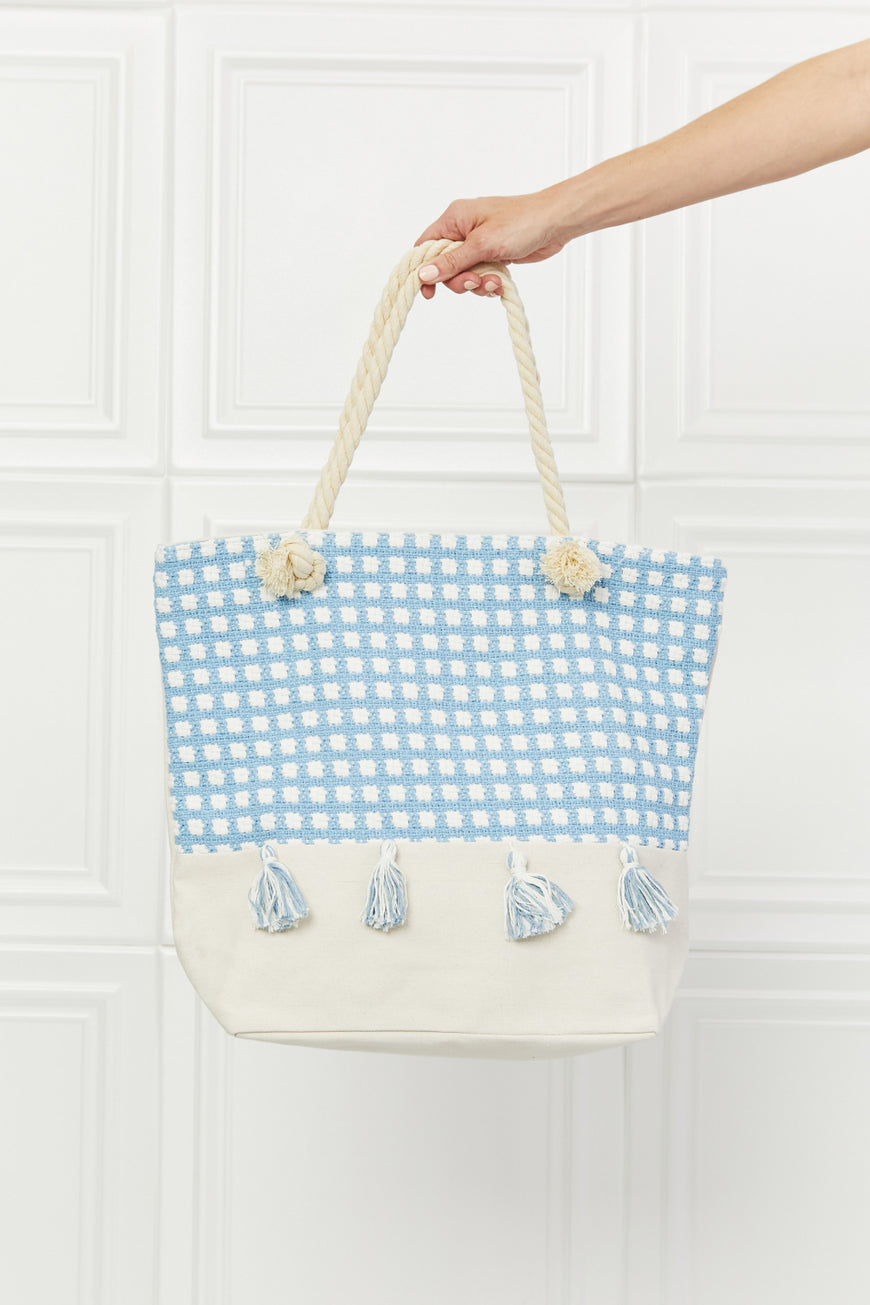 Justin Taylor Picnic Date Tassel Tote Bag - TopFashionHQ