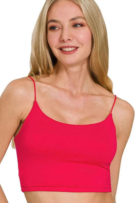 Zenana Double Layered Spaghetti Bra Cami