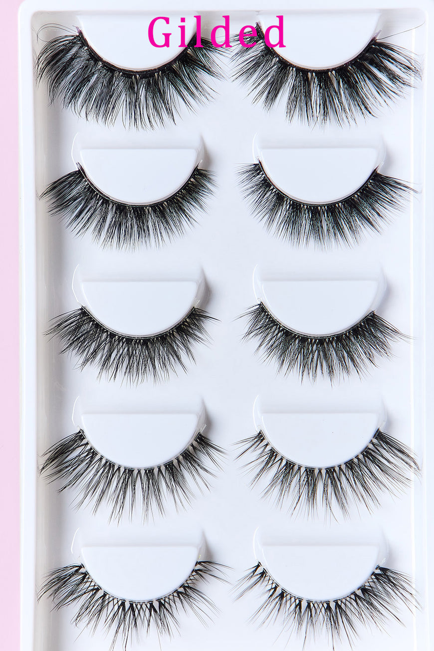 SO PINK BEAUTY Faux Mink Eyelashes Variety Pack 5 Pairs - TopFashionHQ