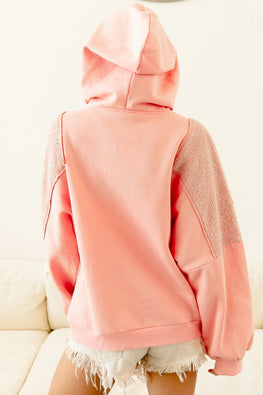 BiBi Square Panel Block Detailed Hoodie