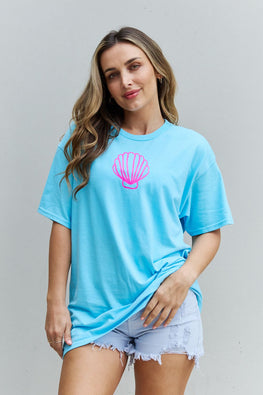 Sweet Claire "More Beach Days" Oversized Graphic T-Shirt - TopFashionHQ