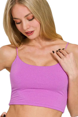 Zenana Double Layered Spaghetti Bra Cami