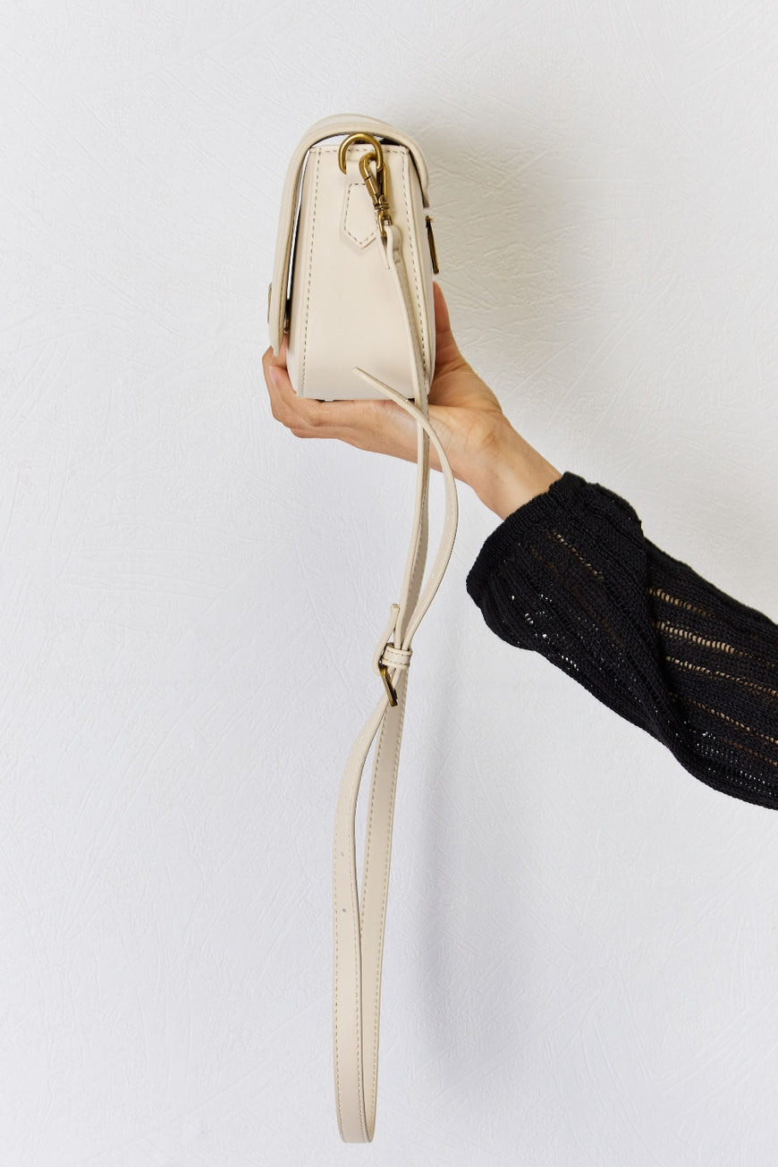 David Jones PU Leather Crossbody Bag - TopFashionHQ