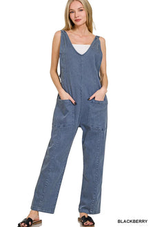 Zenana Casual Adjustable Strap Baggy Jumpsuit With Pocket