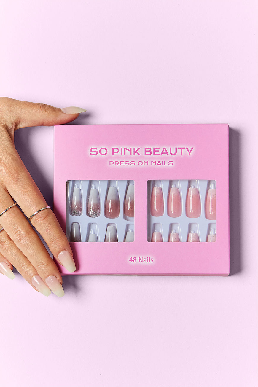 SO PINK BEAUTY Press On Nails 2 Packs - TopFashionHQ