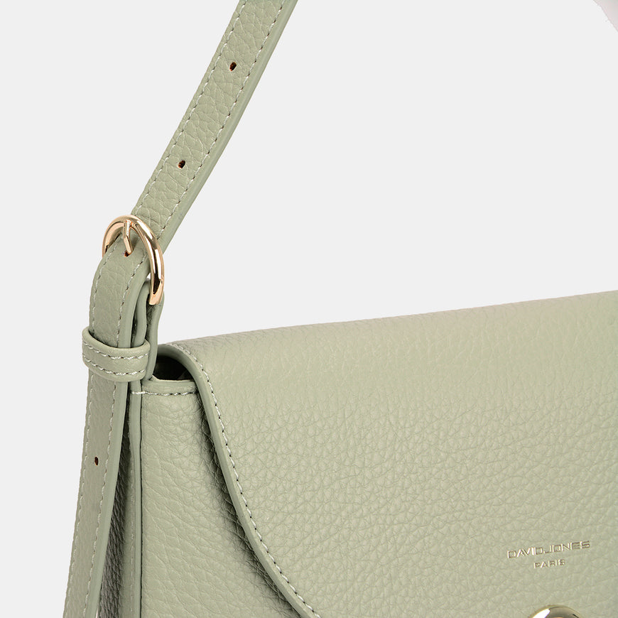 David Jones Metal Buckle Shoulder Bag - TopFashionHQ