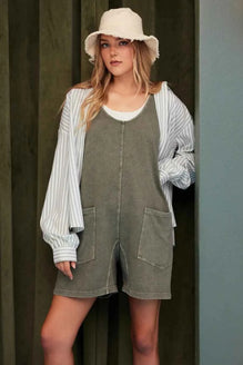 Mittoshop Low Scoop Neck Tank Washed French Terry Romper