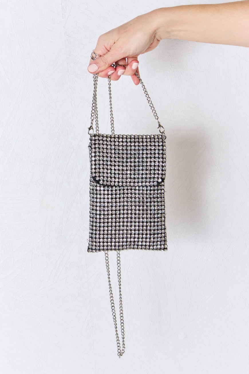 Forever Link Rhinestone Mini Crossbody Bag - TopFashionHQ