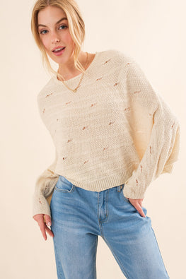 And The Why Dolman Sleeves Sweater - TopFashionHQ