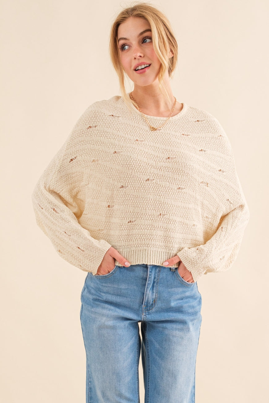 And The Why Dolman Sleeves Sweater - TopFashionHQ