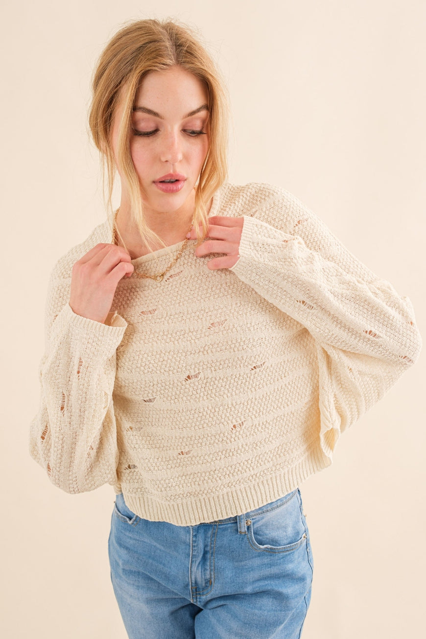 And The Why Dolman Sleeves Sweater - TopFashionHQ