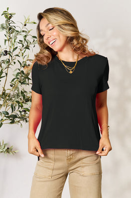 Basic Bae Full Size Round Neck Short Sleeve T-Shirt - TopFashionHQ