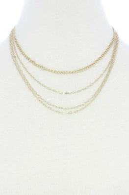 4 Layer Metal Necklace