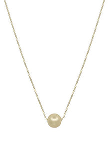 Metal Chain Pearl Pendant Necklace