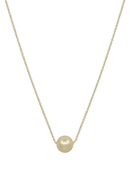 Metal Chain Pearl Pendant Necklace