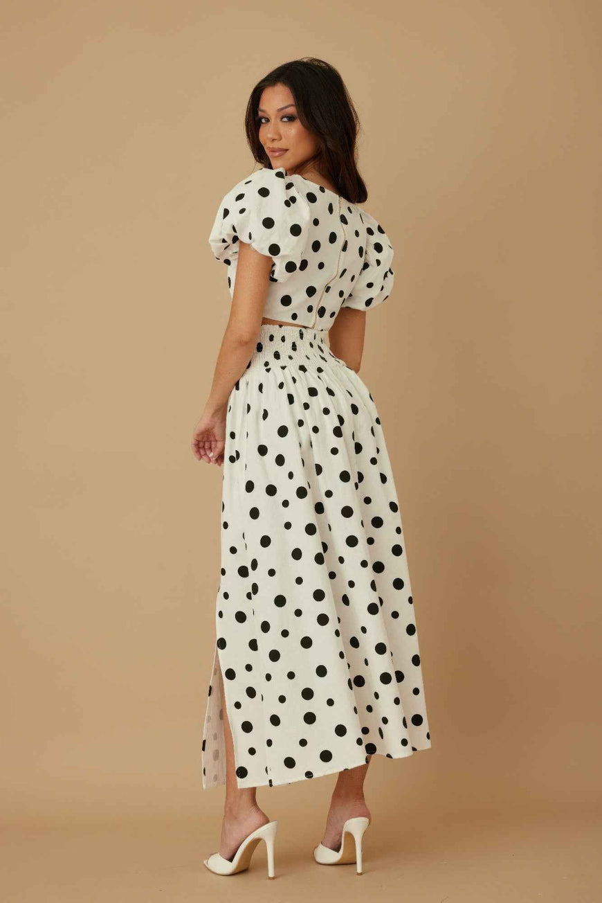 Ribbon Bow Polka Dots Two Piece Sets