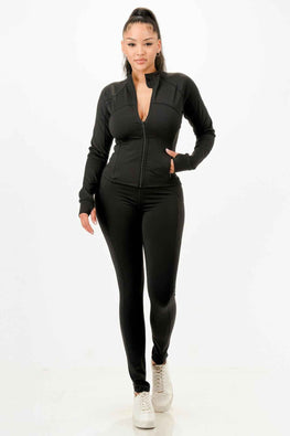 Active Jacket And Legging Set