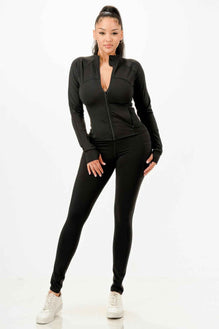 Active Jacket And Legging Set