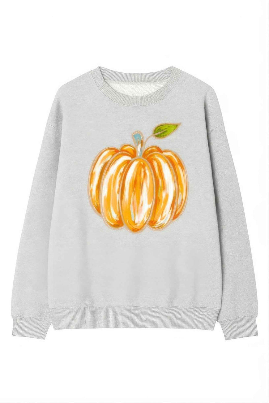 Pumpkin Print Sweater