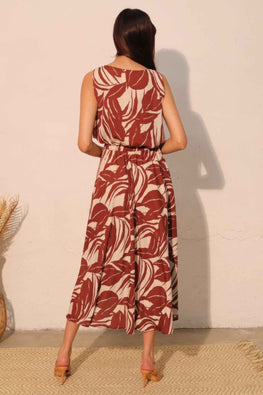 Lucca Leaf Bubble Crop Top