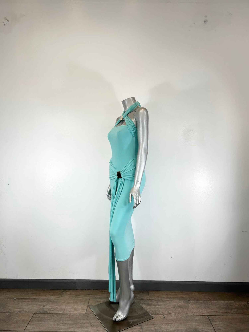Halter-style Bodycon Midi Dress