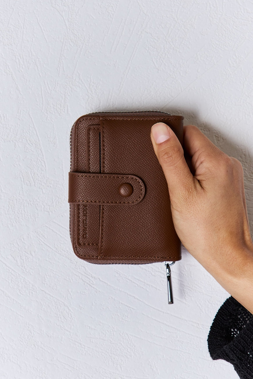 David Jones PU Leather Mini Wallet - TopFashionHQ
