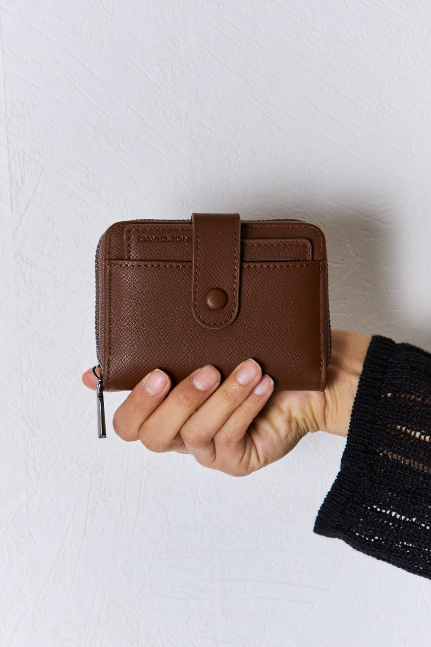 David Jones PU Leather Mini Wallet - TopFashionHQ