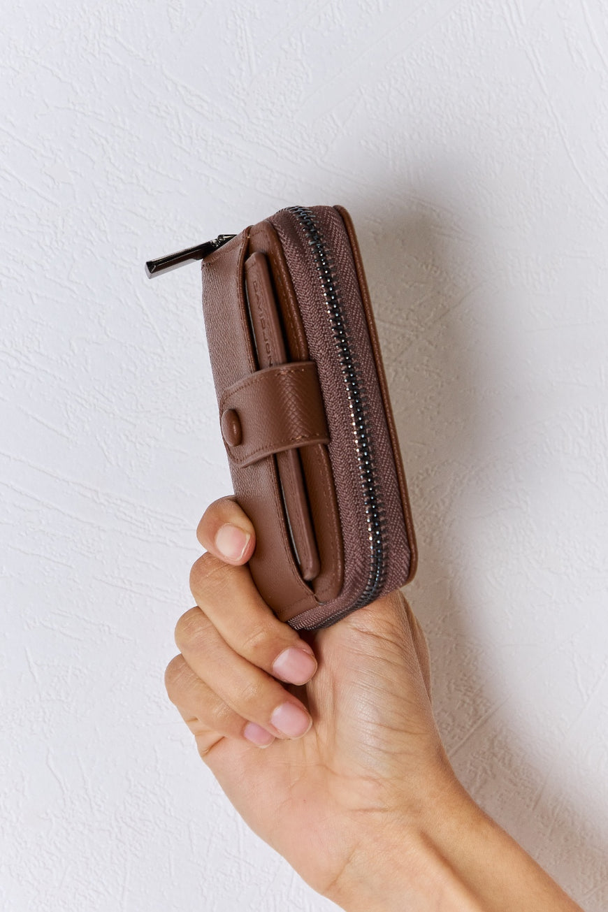 David Jones PU Leather Mini Wallet - TopFashionHQ