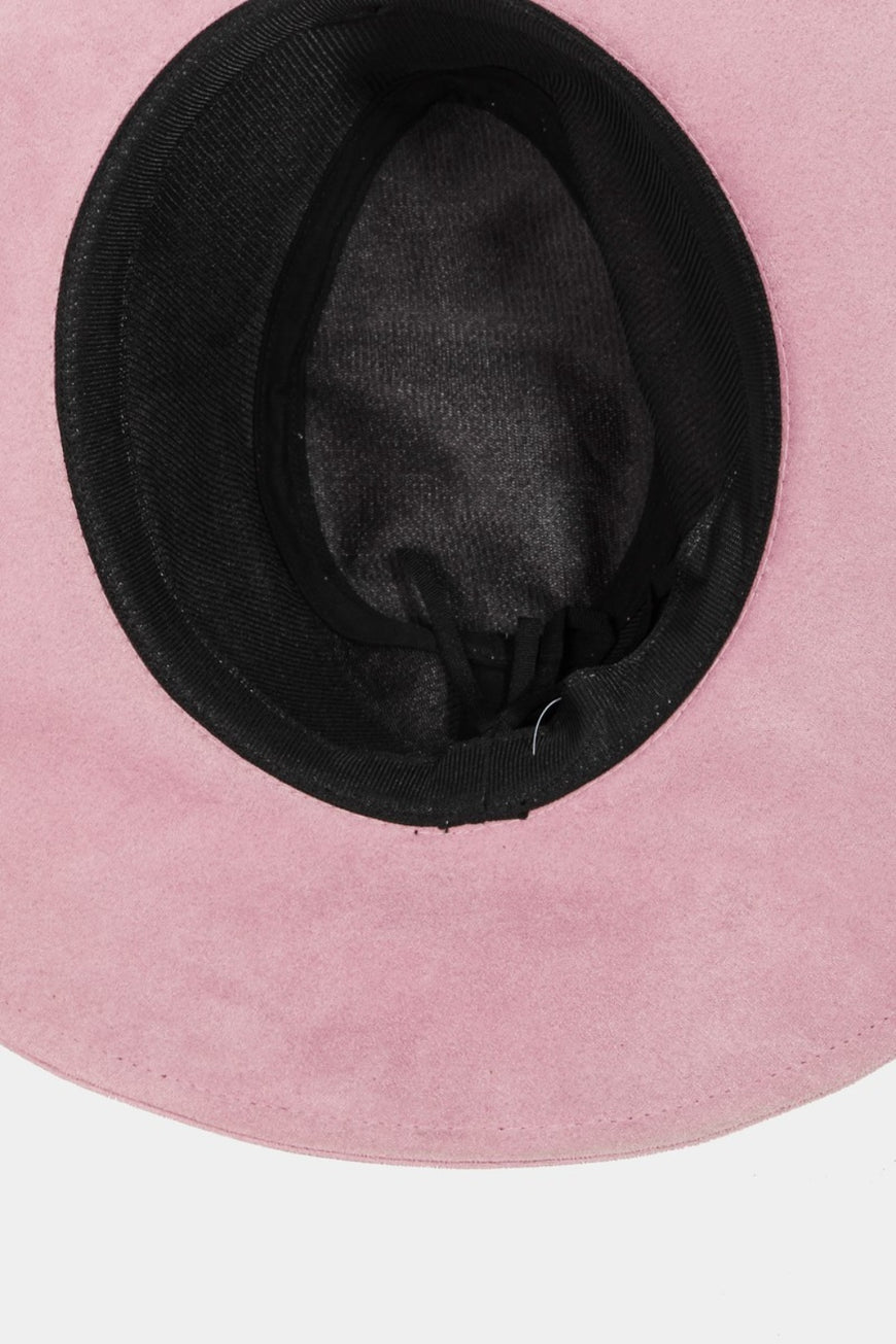 Fame Braided Faux Suede Hat - TopFashionHQ