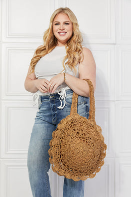 Justin Taylor Brunch Time Straw Rattan Handbag - TopFashionHQ