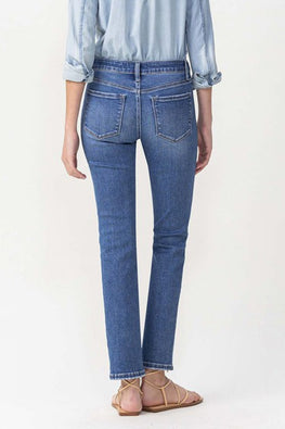 Lovervet Full Size Maggie Midrise Slim Ankle Straight Jeans - TopFashionHQ