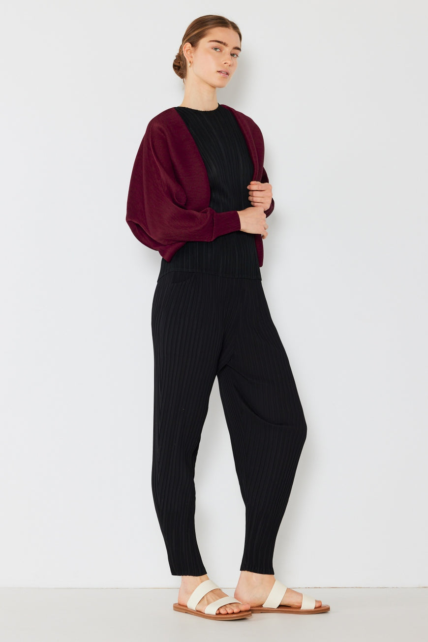 Marina West Swim Pleated Relaxed-Fit Slight Drop Crotch Jogger - TopFashionHQ