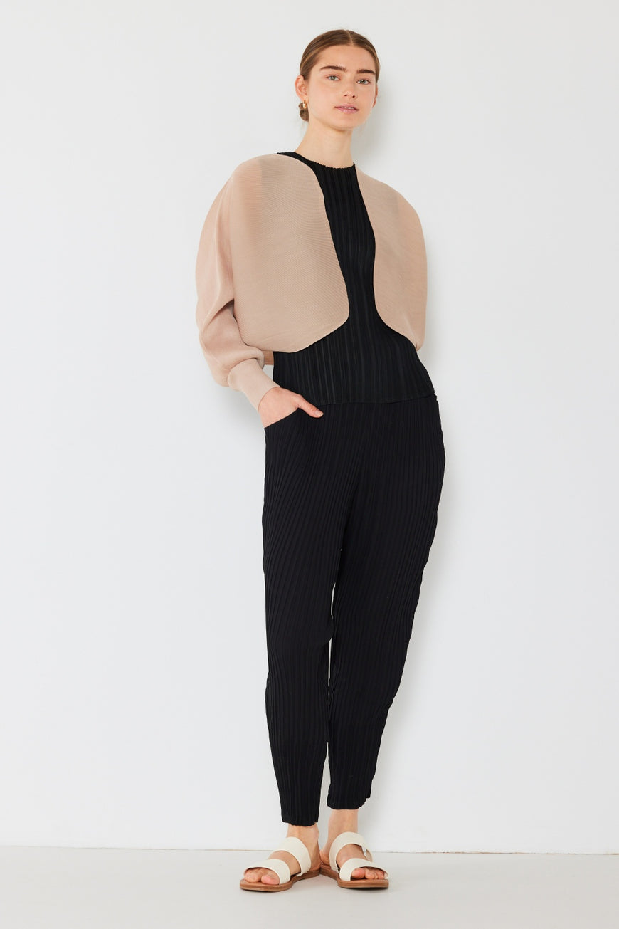 Marina West Swim Pleated Relaxed-Fit Slight Drop Crotch Jogger - TopFashionHQ