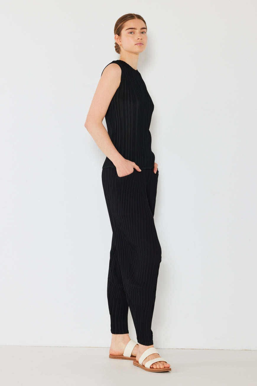 Marina West Swim Pleated Relaxed-Fit Slight Drop Crotch Jogger - TopFashionHQ