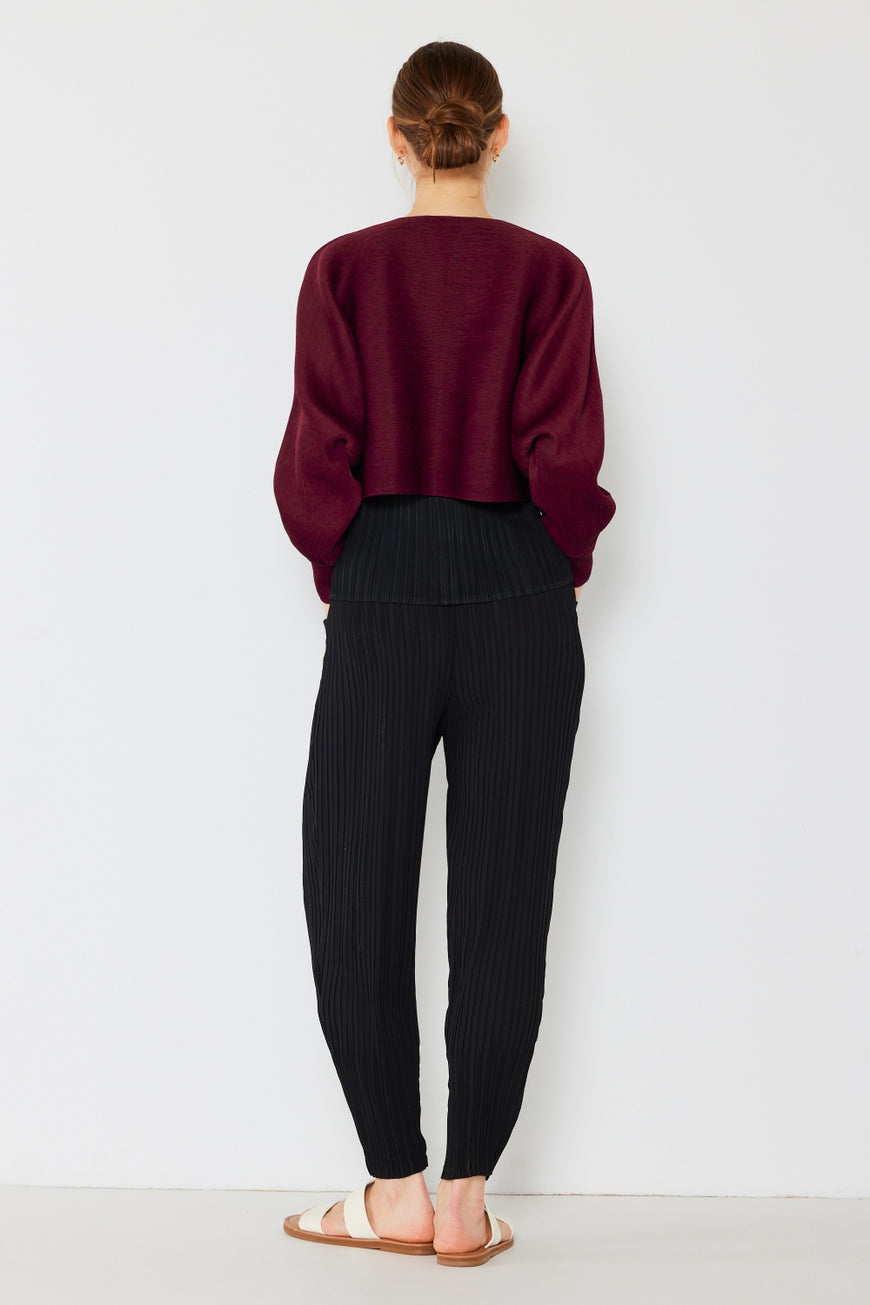 Marina West Swim Pleated Relaxed-Fit Slight Drop Crotch Jogger - TopFashionHQ