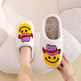 Melody Smiley Face Slippers - TopFashionHQ