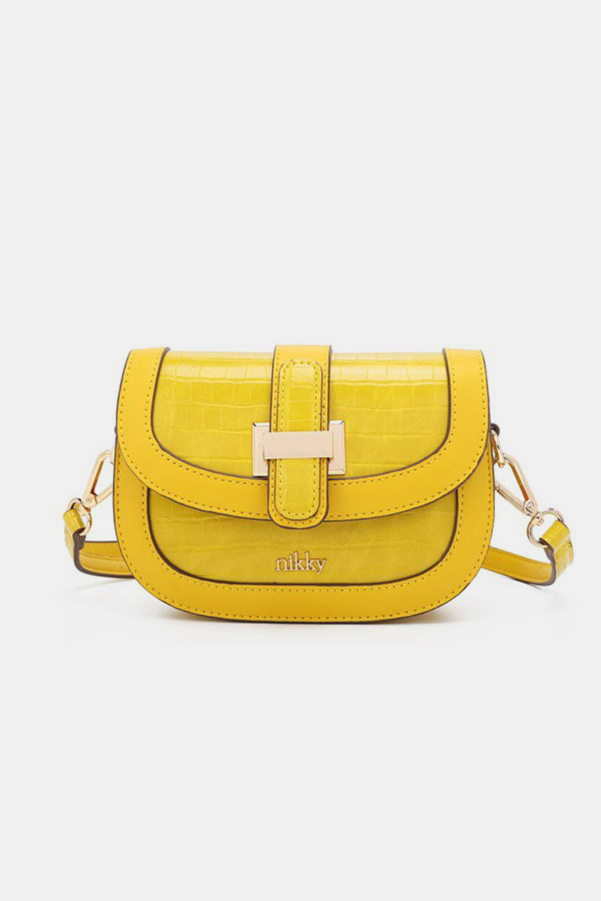 Nicole Lee USA Croc Embossed Crossbody Bag - TopFashionHQ