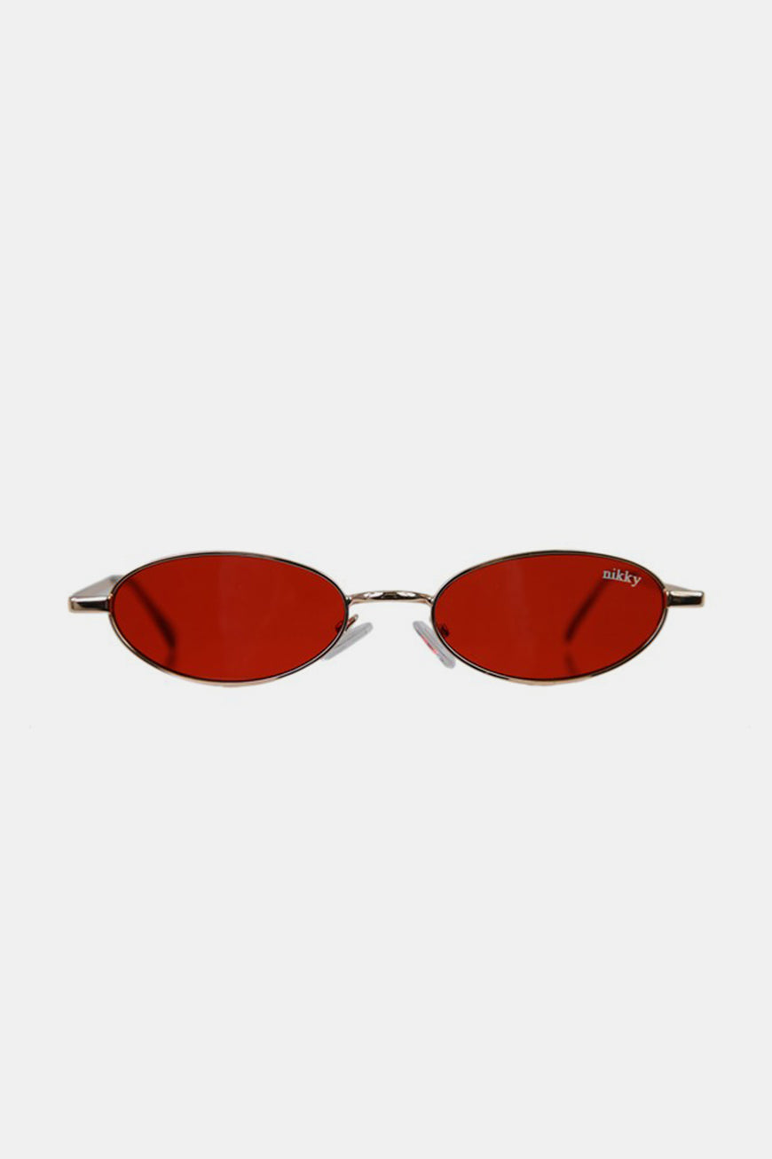 Nicole Lee USA Metal Frame Finley Oval Sunglasses - TopFashionHQ