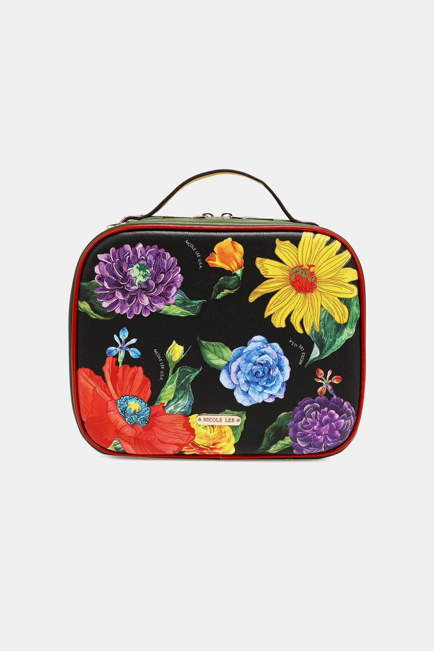 Nicole Lee USA Printed Handbag with Three Pouches - TopFashionHQ