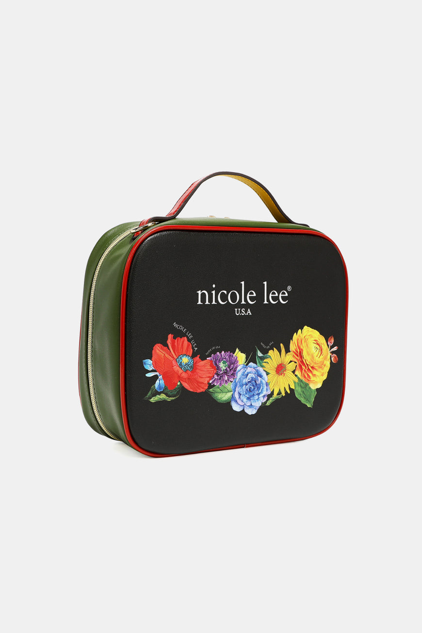 Nicole Lee USA Printed Handbag with Three Pouches - TopFashionHQ