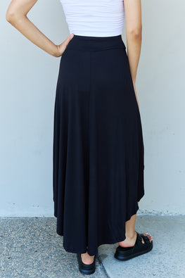 Ninexis First Choice High Waisted Flare Maxi Skirt in Black - TopFashionHQ